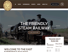 Tablet Screenshot of eastsomersetrailway.com